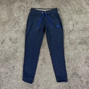 Stio Navy Blue Space Dye Jogger Pants Womens XS Tapered Petal Cuff Drawstring